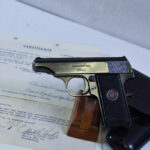 SOLD INTERESTING WALTHER MODEL 8 PISTOL, VET BRING BACK WITH CAPTURE PAPERS, VERY SHARP!