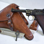 SOLD, EXCEPTIONAL GERMAN WWI 1915 DWM P.08 LUGER PISTOL, 1 MATCHING MAG,  MINT CRISP! FULL RIG!