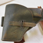 SOLD  WWII ITALIAN ARMY HOLSTER FOR THE BERETTA MODEL 1934 PISTOL, MINT CRISP!
