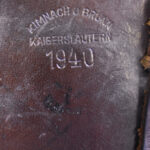 SOLD 1940 KIMNACH U BRUNN, KAISERLAUTERN MADE GERMAN ARMY LUGER HOLSTER, NICE!