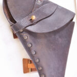 SOLD, VERY RARE 1891 DATED & MAKER MARKED WEBLEY NAVAL PATTERN HOLSTER FOR THE MARKS I THROUGH IV SERVICE REVOLVERS