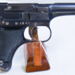 SOLD VERY SCARCE, VERY EARLY PRODUCTION JAPANESE TYPE 94 NAMBU PISTOL, 11.12 DATE (Dec, 1936), MATCHING MAG, VERY SHARP!