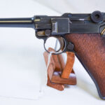 SOLD WWI GERMAN ARMY 1916 DWM P.08 LUGER PISTOL, WITH MATCHING MAG, VERY SHARP!