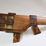 SOLD, GERMAN WWI IMPERIAL PROOFED MAUSER RED 9 BROOMHANDLE STOCK/HOLSTER AND VERY RARE EARLY TYPE 1915 DATED HARNESS!