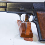 SOLD NAZI OCCUPATION FN HIGH POWER PISTOL, FIXED SIGHT, “a” BLOCK LATE 1943 PRODUCTION, VERY SHARP!