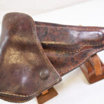 SOLD Japanese WW2 Early Leather Holster for the Type 94 Nambu Pistol