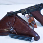 SOLD VERY RARE 1939 42 CODE GERMAN ARMY P.08 LUGER PISTOL, 2 MATCHING MAG FULL RIG!, MINT CRISP!