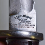 SOLD GERMAN WWI 1916 DATED 98/05 SAWBACK BAYONET FOR THE MAUSER 98 SERVICE RIFLES, VERY RARE MAKER!