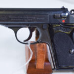 SOLD, WALTHER PPK PISTOL, SCARCE MID WAR 1942 PRODUCTION LIGHTWEIGHT DURAL FRAME, MINT CRISP!