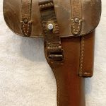 SOLD Rare & desirable Ersatz leather 1941 Luftwaffe Fn model 1922 dropping holster