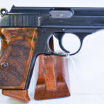 SOLD ULTRA RARE WALTHER PPK, NAZI REICHSBANK ISSUED WITH PANAGRAPHED NUMBERED SLIDE AND MATCHING NUMBERED MAG TOO! VERY SHARP!