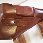 SOLD VERY RARE RETAILER MARKED AKAH ANUSHATT HOLSTER FOR THE WALTHER PPK PISTOL, MINT CRISP!