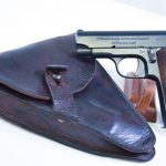 SOLD EXCEPTIONAL FRENCH WWI ARMY ISSUE ASTRA MODEL 1916 “RUBY” TYPE PISTOL, MINT CRISP WITH RARE HOLSTER TOO!