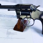 Sold - VERY RARE US ARMY INTELLIGENCE WWII ISSUE COLT OFFICIAL POLICE REVOLVER, SHIPPED SPRINGFIELD ARMORY 11/1942, FLAMING BOMB MARKED!