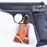 SOLD ULTRA RARE 1940 RSHA/SS ISSUE WALTHER PP PISTOL, P SUFFIX (TYPE 3), MATCHING MAG, MINT CRISP STUNNING!