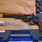 SOLD BRAND NEW IN BOX SPECIAL ORDER CUSTOM SMITH & WESSON MODEL 29 6.5 INCH BARREL, PERFORMANCE CENTER MASTER TUNED, WITH WOOD CASE TOO!