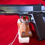 SOLD BRILLIANT & STUNNING, VERY RARE 1940 COLT 1911A1 US ARMY SERVICE PISTOL, BRUSHED BLUE FINISH, CSR INSPECTED, 1st SHIPMENT APRIL 18, 1940, MINT CRISP!