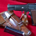 SOLD OUTSTANDING NAZI OCCUPATION, JUNE, 1941 WaA103 TANGENT SIGHT FN HIGH POWER PISTOL, MINT CRISP FULL RIG!