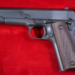 SOLD FRI SEPT 17, EXCEPTIONAL, US WWII ITHACA 1911A1, US ARMY SERVICE PISTOL,  JAN 2,1945 SHIPMENT TO AUGUSTA ORDNANCE DEPOT, MINT CRISP!