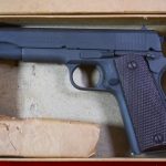 SOLD ULTRA RARE & PRISTINE US WW2 COLT 1911A1 US ARMY PISTOL, AUG, 1944 PRODUCTION, MINT NEW UNFIRED IN FACTORY ORIGINAL BOX!