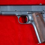 SOLD, US WWII REMINGTON RAND 1911A1 US ARMY SERVICE PISTOL, 2ND SLIDE LOGO, DU LITE FINISH, AUG, 1943, MINT CRISP!