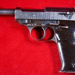 SOLD GERMAN WWII cyq CODED SPREEWERKE P.38 PISTOL, ”Y” BLOCK 1944 PRODUCTION, COG HAMMER VARIANT, VERY SHARP!