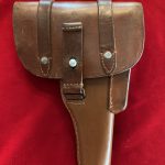 SOLD  SCARE ORIGINAL WW2 GERMAN LUFTWAFFE ISSUE, KRIEGHOFF FN 1922 DROPPING HOLSTER