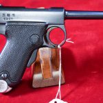 SOLD THU OCT 28, EXTREMELY DESIRABLE JAPANESE BABY NAMBU PISTOL, TOKYO ARSENAL PRODUCTION, WITH MATCHING MAGAZINE, VERY SHARP!