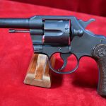 SOLD US WWII COLT COMMANDO REVOLVER, .38 SPECIAL 4 INCH, SHIPPED MAY,1944 TO THE US MARITIME COMMISSION, CHARLOTTE, NC, MINT CRISP!