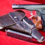 SOLD, VERY EARLY 1940 NAZI OCCUPATION FN 1922 PISTOL, WaA613 PROOFED, RIGGED OUT WITH THE CORRECT RARE clg41 HOLSTER, VERY SHARP RIG!