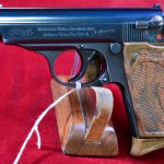 SOLD WED SEPT 7, VERY EARLY 1932 PRODUCTION WALTHER PPK PISTOL, HIGH POLISH COMMERCIAL VARIANT, WITH FINGER REST MAG, MINT CRISP EXAMPLE!