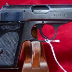 SOLD ULTRA RARE NAZI SS/RSHA ISSUE WALTHER PPK PISTOL, LATE WAR 1944 FINAL, VARIANT, MATCHING MAGAZINE, LATE WAR DULL FINISH!