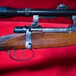 SOLD, VERY RARE & DESIRABLE 1946 CZECH Brno 22F LONG MANNLICHER STOCKED 8x57 MAUSER RIFLE, WITH HENSOLDT SCOPE, VERY NICE!