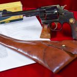 SOLD IMPORTANT  WWI CANADIAN ISSUED SMITH & WESSON .455 TRIPLE LOCK REVOLVER, NAMED TO FAMOUS CANADIAN ARTIST MAJ ERNEST GEORGE FOSBERY, WHO CARRIED THIS IN THE GREAT WAR!