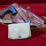 SOLD US WWII NAVY MARKED, SMITH & WESSON VICTORY MODEL .38 SPECIAL REVOLVER, EARLY 1943 MINT CRISP FULL SHOULDER RIG!