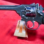 Sold VERY SCARCE WEBLEY & SCOTT MARK IV .22LR TARGET REVOLVER, CIRCA 1949 PRODUCTION, 6 INCH BARREL, VERY SHARP!