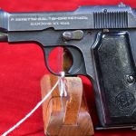 SOLD, 1944 BERETTA MODEL 1935, GERMAN ISSUE 4UT PROOFED, PHOSPHATE FINISH, VERY SHARP!