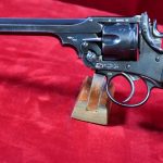 SOLD FRI MAR 4, WWI DOCUMENTED SCARCE 1915 WEBLEY MARK VI .455 SERVICE REVOLVER, ROYAL HORSE ARTILLERY OFFICER CARRIED, MINT SHARP!