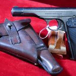 SOLD ULTRA RARE NAZI WaA613 PROOFED PRE WAR COMMERICAL FN MODEL 1922 PISTOL, 9mm kurz(.380), WITH HOLSTER, VERY SHARP!