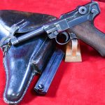 SOLD  byf41 “BROWN WIDOW” LUGER, MINT SHARP FULL RIG! DOCUMENTED VET BRINGBACK FROM THE SIEGFRIED LINE! ALL YOU NEED IN A NAZI LUGER!!!