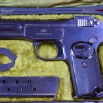 SOLD  IMPORTANT EARLY 1902 PRODUCTION, FACTORY CASED FN MODEL 1900 PISTOL, IN EXCEPTIONAL MINT CONDITION!