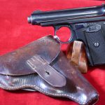 SOLD  SCARCE GERMAN WWI IMPERIAL ARMY PROOFED J.P. SAUER MODEL 1913 PISTOL, WITH HOLSTER! VERY CRISP & HARD TO FIND!