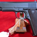 SOLD, US WW2 COLT 1911A1 US ARMY PISTOL, AUG, 1942 PRODUCTION, WB CARTOUCHED, MATCHING & 100% ORIGINAL, VERY SHARP!