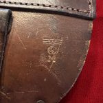 SOLD, RARE EAGLE M MARKED, KRIEGSMARINE HOLSTER FOR THE UNIQUE 17 PISTOL!!!