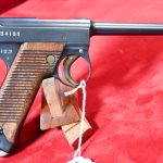SOLD WED JAN 19, EXCEPTIONAL JAPANESE TYPE 14 NAMBU PISTOL, NAGOYA NAMBU 12.7 DATE (JULY, 1937), MINT CRISP MATCHING MAG!