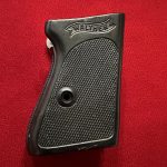 FRI JAN 7, SCARCE ORIGINAL BLACK WALTHER PPK GRIP, LATE WAR
