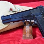 SOLD WWII CANADIAN/BRITISH INGLIS MK1∗ BROWNING HIGH POWER PISTOL, 7T RANGE, VERY SHARP FULL RIG!