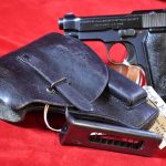 SOLD VERY SCARCE 1944 BERETTA 1934 PISTOL, NAZI ISSUED IN THE “AA” SERIAL NUMBER RANGE, MINT CRISP FULL RIG!