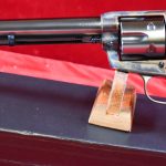 SOLD, NEW IN BOX U.S.F.A. .45 COLT SINGLE ACTION ARMY PISTOL, 7&1/2 inch BARREL, TOP OF THE LINE DELUXE ARMORY BLUE, NITRE SCREWS, IVORY GRIPS! THE ABSOLUTE ROLEX OF SINGLE ACTIONS!