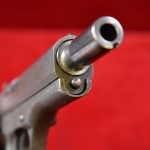 SOLD, VERY SCARCE LATE WAR NAZI Cz 27 PISTOL WITH RARE EXTENDED BARREL FOR USE WITH A SILENCER, MINT SHARP!